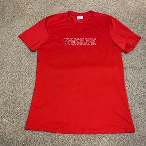 Gymshark Shirt Men's Medium Short Sleeve Red Active shirt